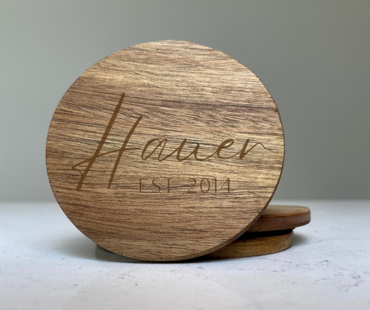 Custom Wood Coasters - 4 pack